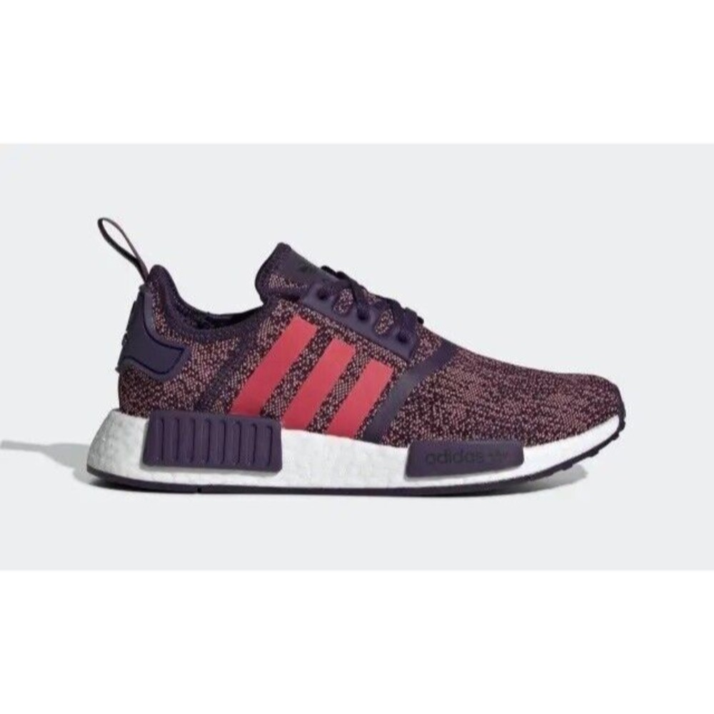 KID'S adidas Youth NMD_R1 Running Shoe  F34421 Legend Purple/Shock red/Black